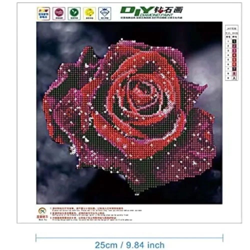 DEEP RED Rose Diamond Painting! - Picture 2 of 8
